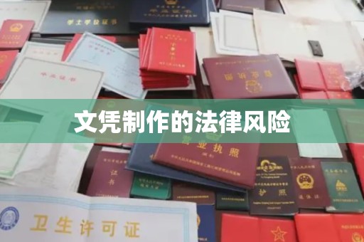 灵石文凭制作的法律风险